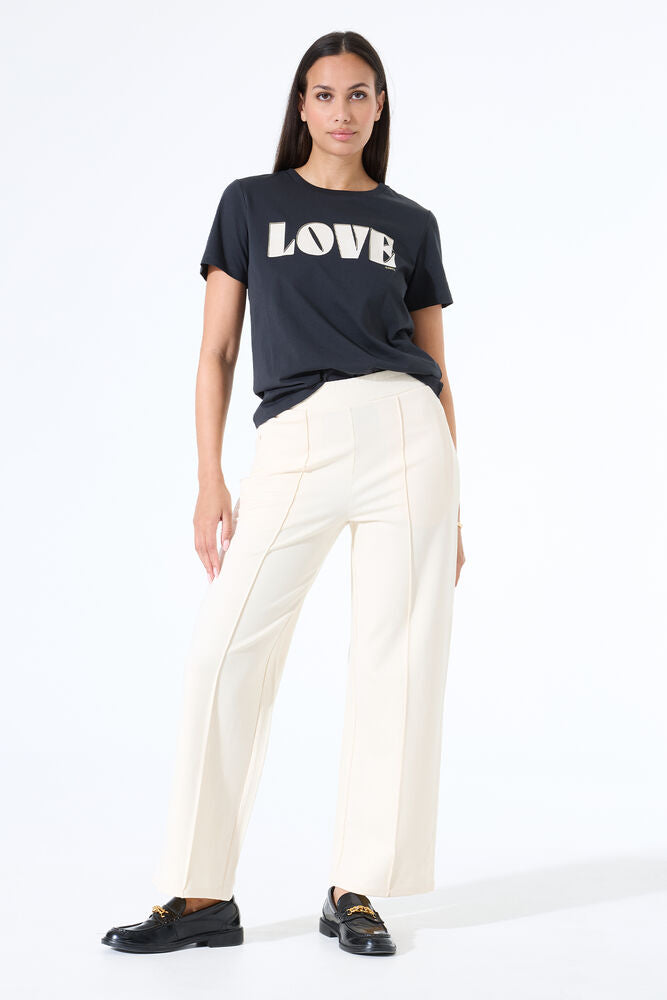 Love Print Tee - Antracite