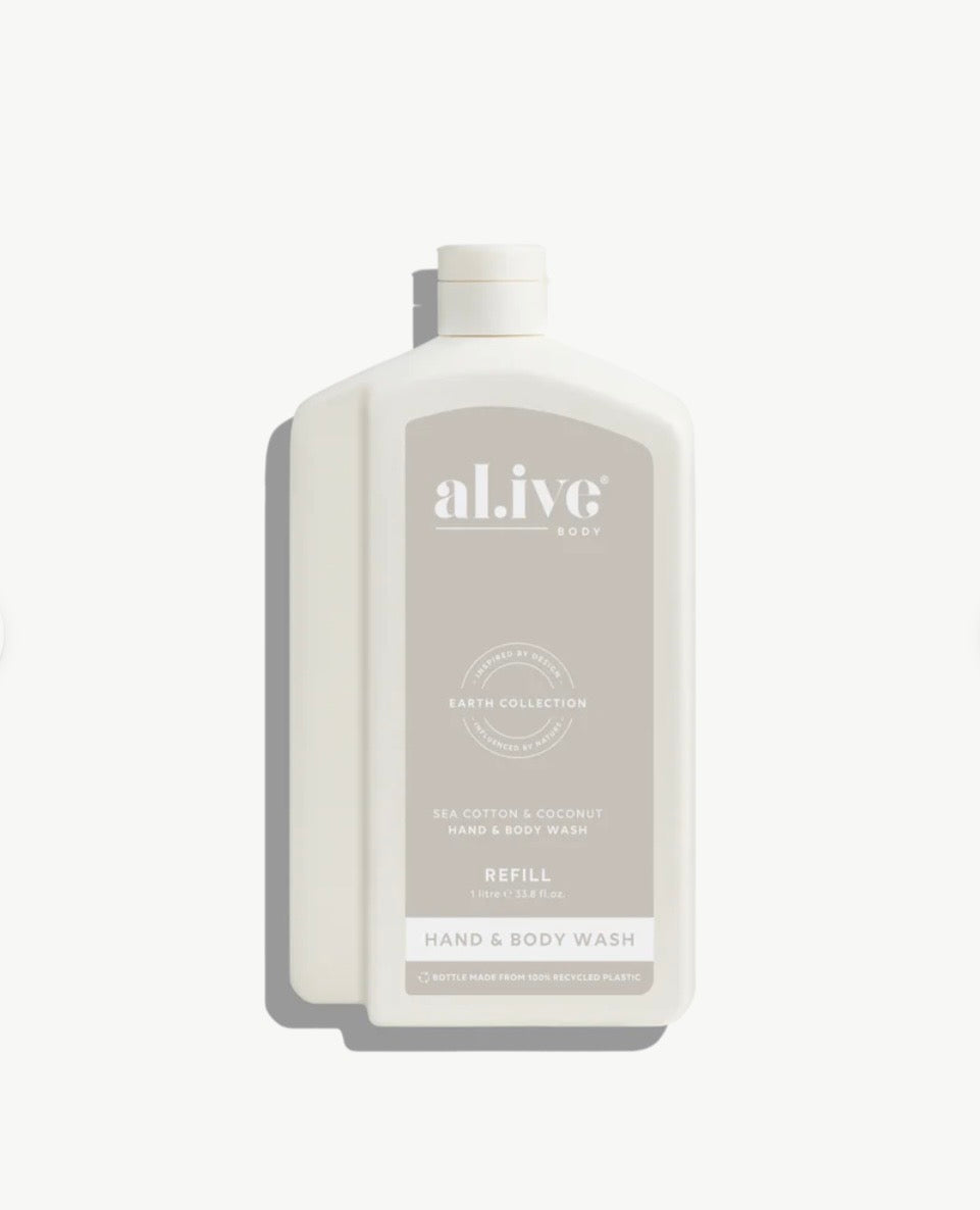 1 Litre Wash Refill - Sea Cotton & Coconut