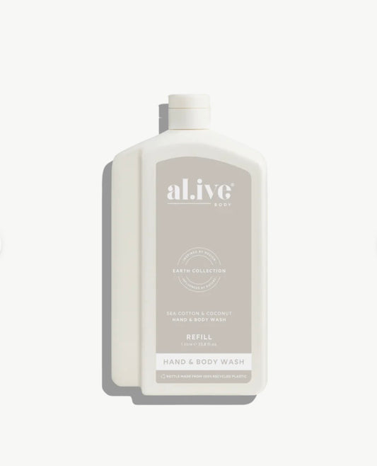 1 Litre Wash Refill - Sea Cotton & Coconut
