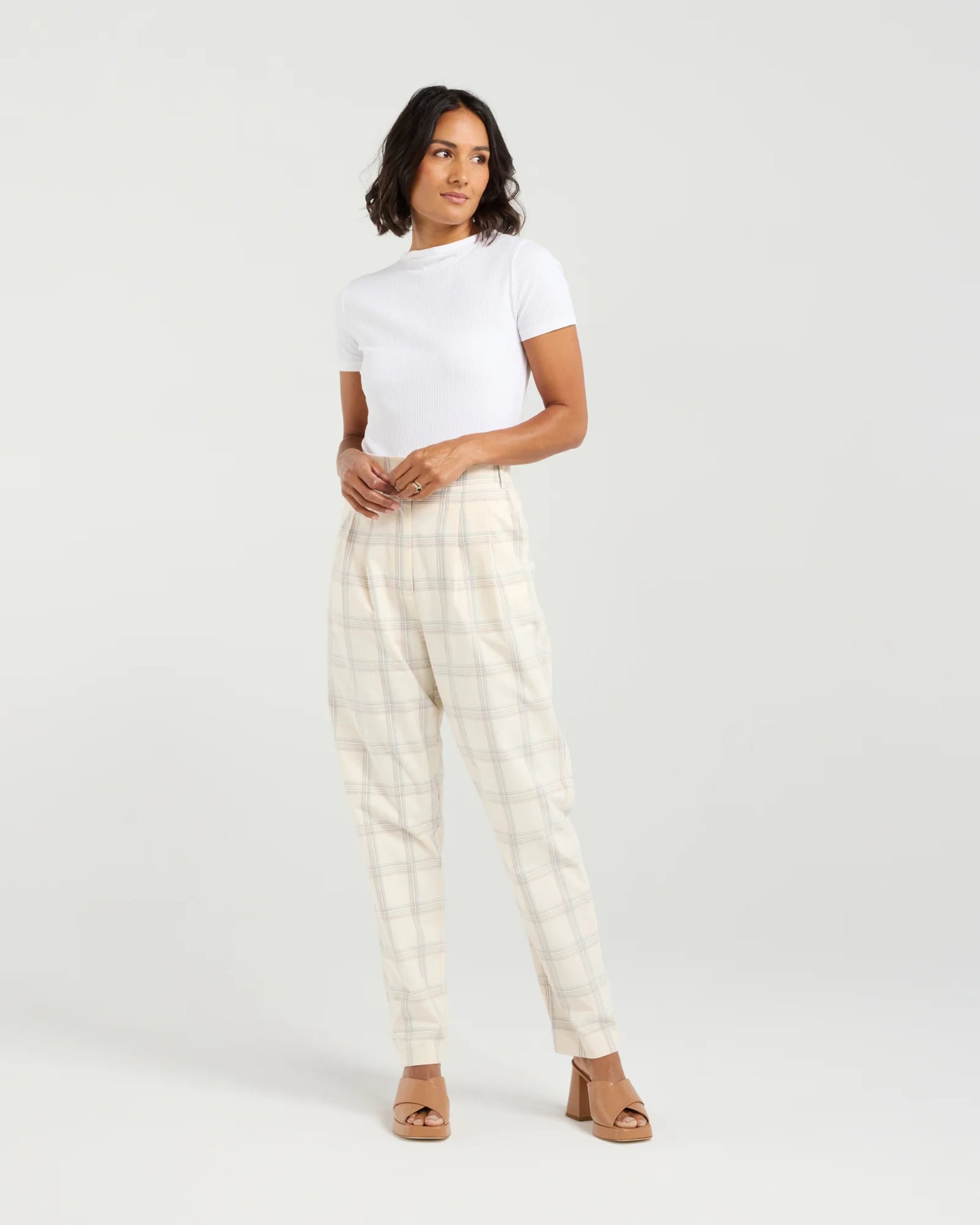 Sarah Pant - Duckegg Plaid