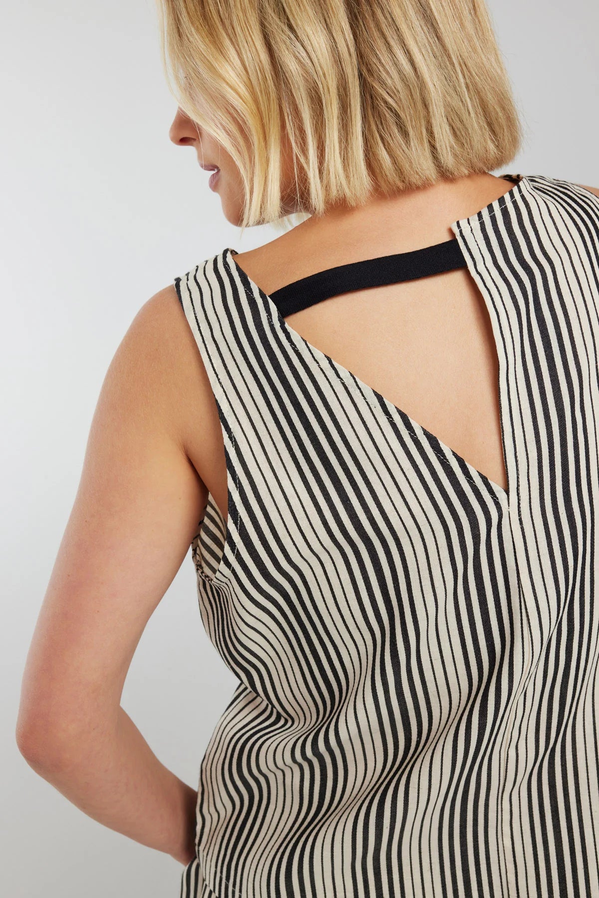 Sutton Top - Black Stripe