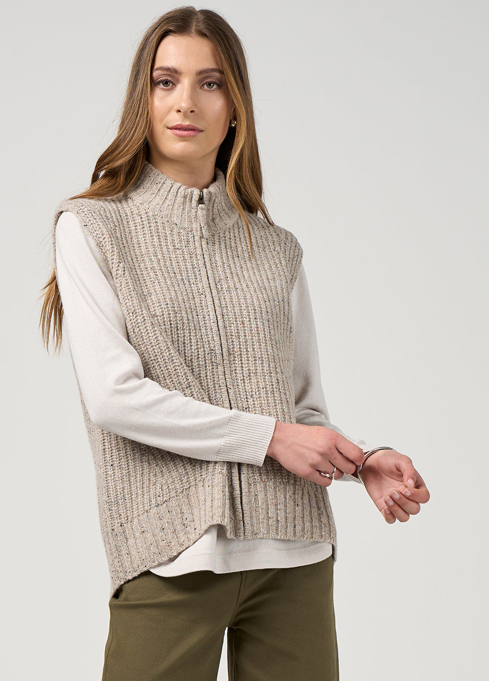 Campfire Vest - Pumice Fleck