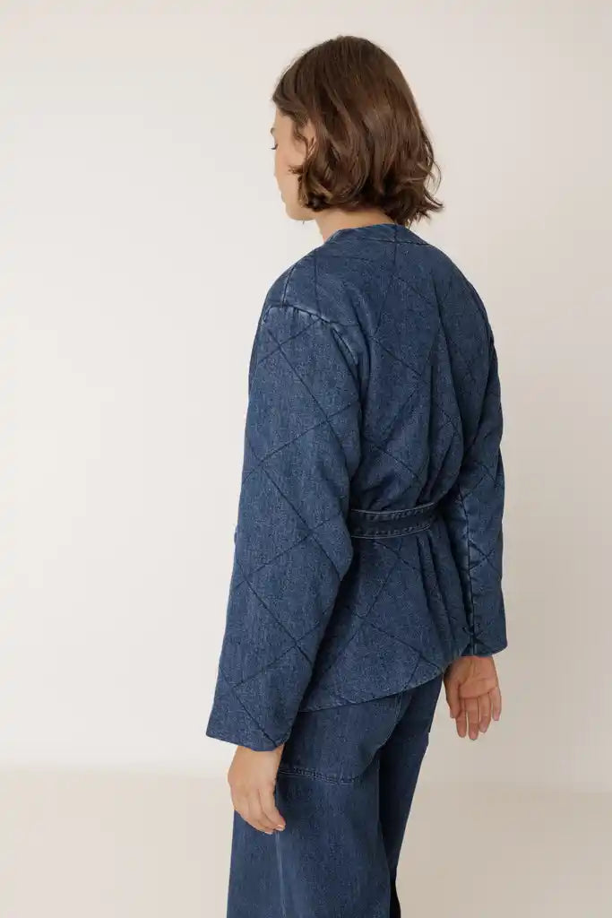 Quilted Denim Jacket