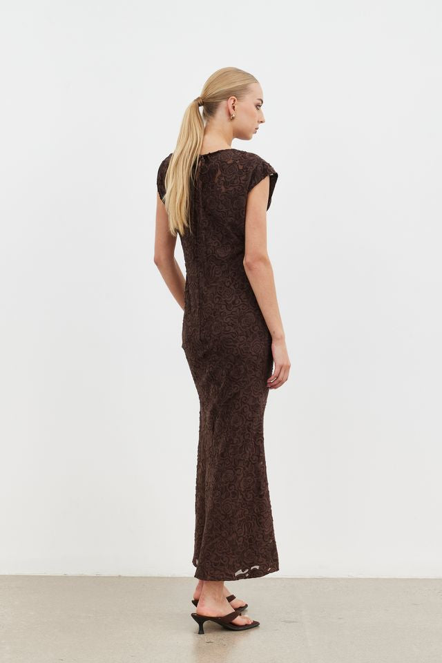 Amani Maxi Dress - Coffee Bean