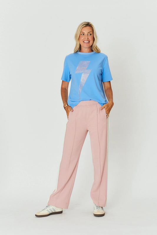 Alba Pant - Pink/White