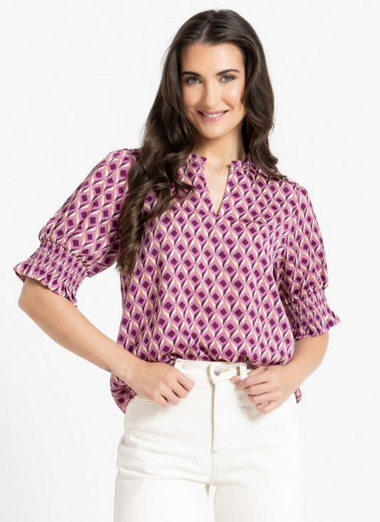 Movement Blouse - Magnolia Punch
