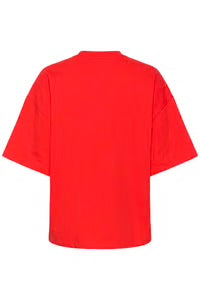 Panna Short Sleeve Sweatshirt - Fiery Red