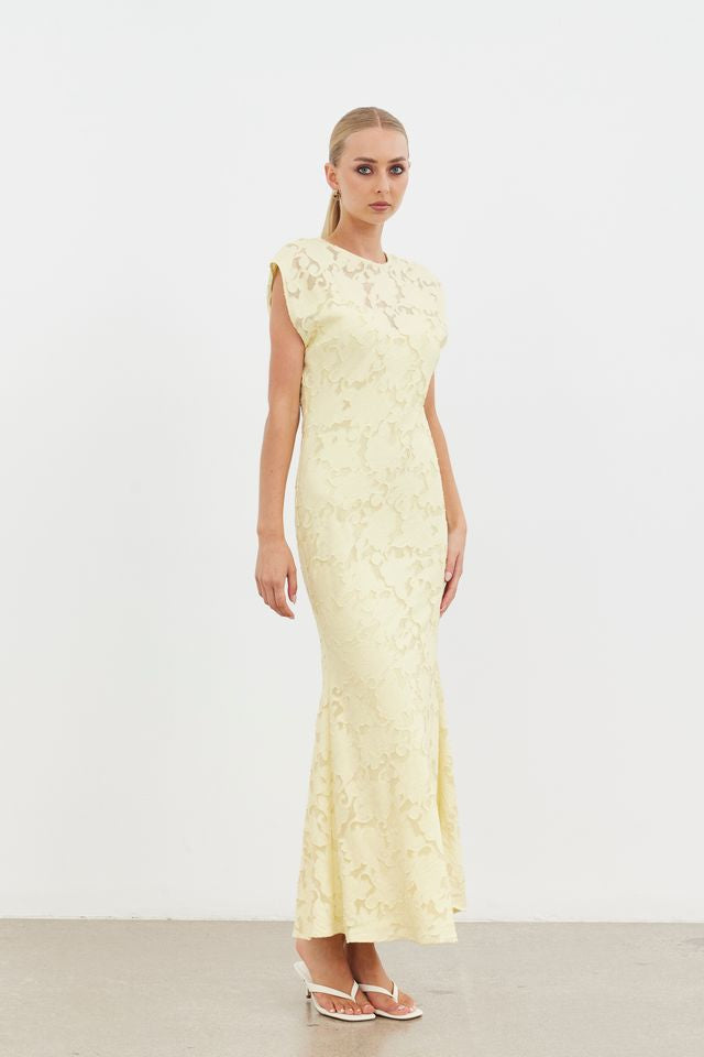 Amani Maxi Dress - Buttercream