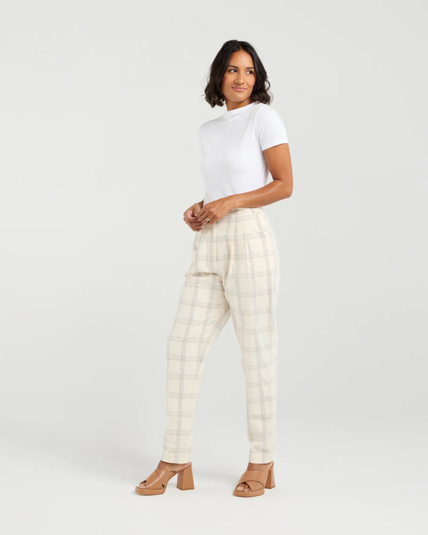 Sarah Pant - Duckegg Plaid