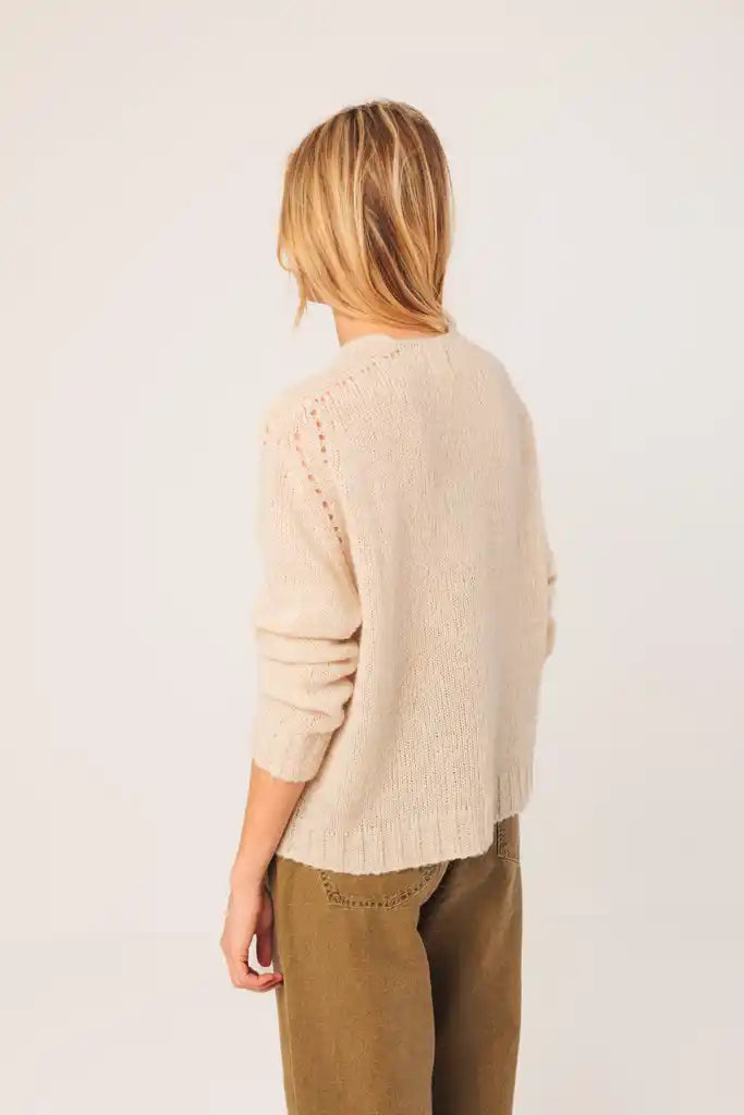 Cream Knitted Cardigan