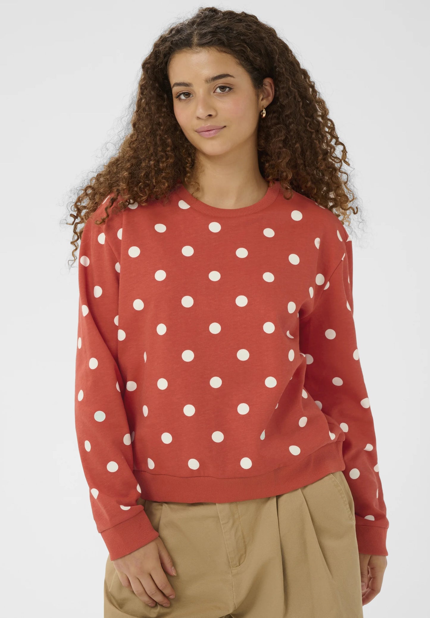 Zagna Sweatshirt - Vailant Poppy/Ice Dots