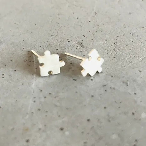 Puzzled Sterling Silver Studs